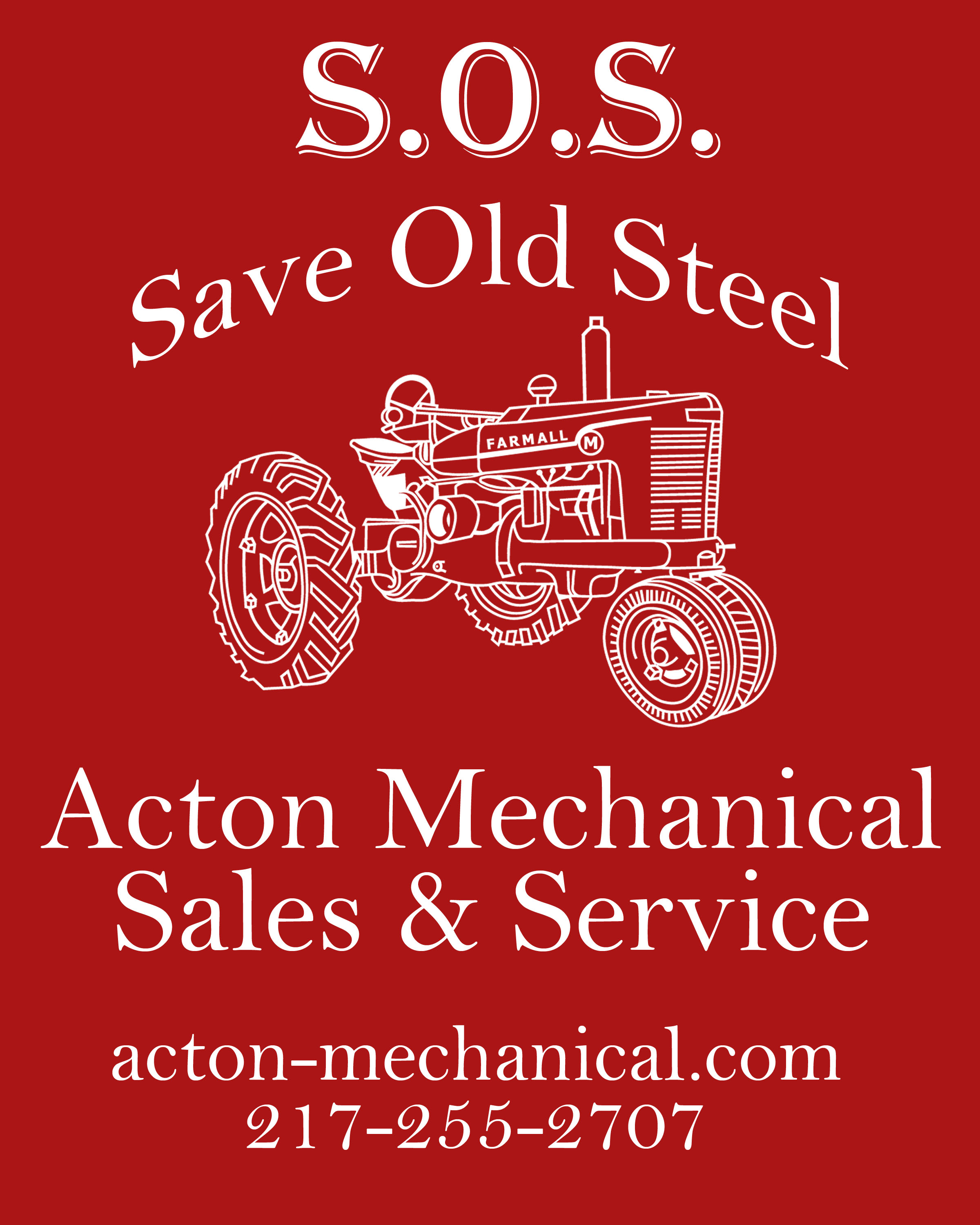 Acton Mechanical Collison Illinois Save Old Steel